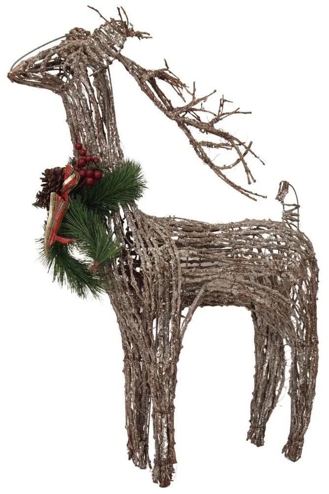 Statueta Ren din nuiele, 100 cm