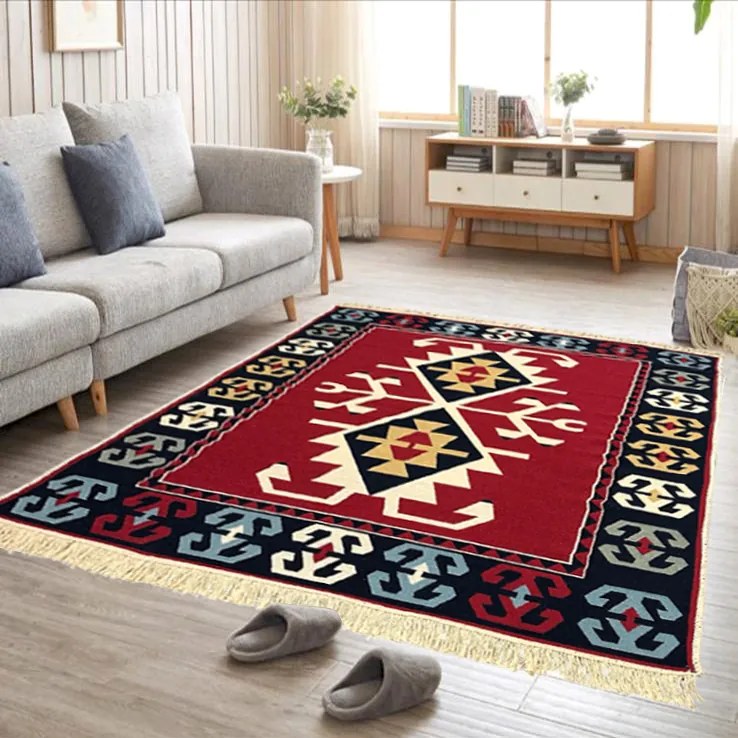 Covor tesut traditional, 120x180 cm, anatolian rosu