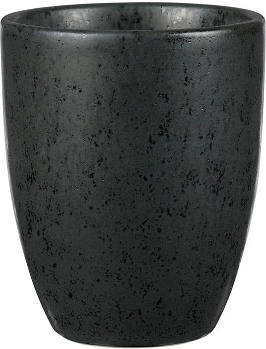 Cană din gresie ceramică Bitz Basics Black, 300 ml, negru