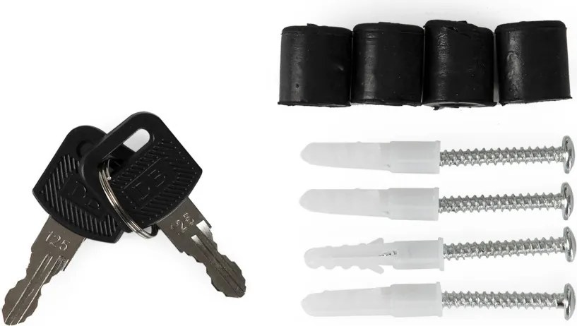 Cutie poștală din oțel galvanizat cu suport pentru ziare antracit