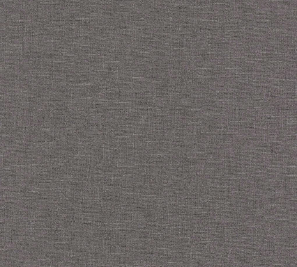 Tapet netesut Linen Style gri inchis 10,05 x 0,53 m