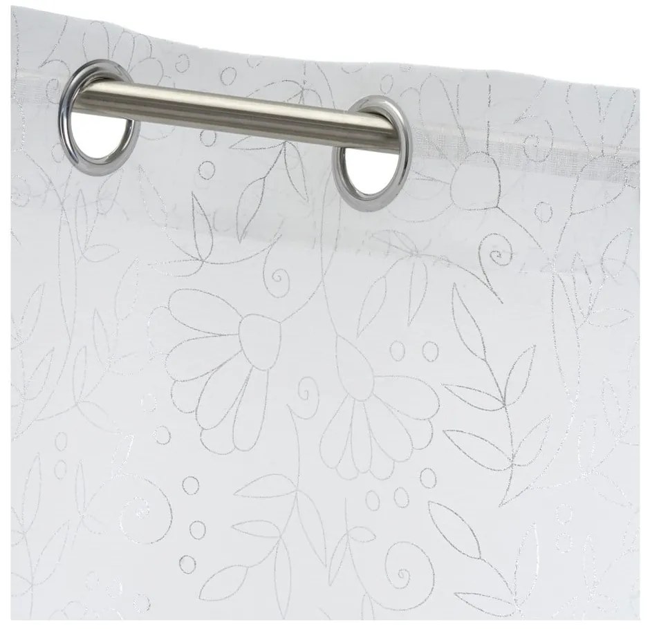 Perdea albă-argintie 140x260 cm Pucka – Casa Selección