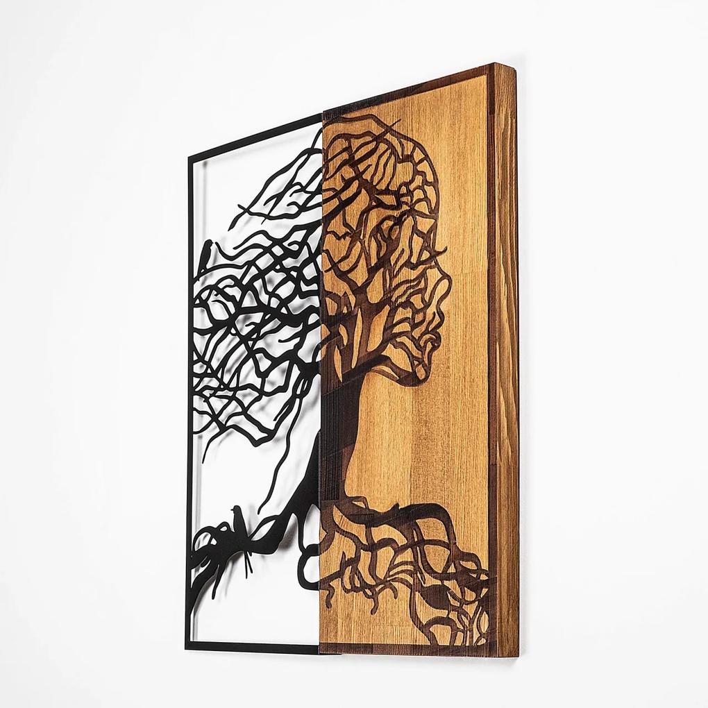 Accesoriu decorativ de perete din lemn Tree Woman - 290