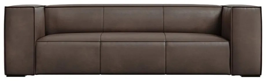 Canapea maro cu tapițerie din piele 227 cm Madame – Windsor &amp; Co Sofas