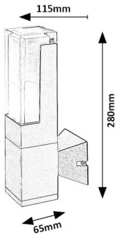 Rabalux 77126 - Aplica LED exterior DARVAS 7W 230V IP54