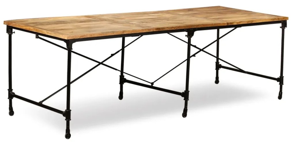 243992 vidaXL Masă de bucătărie, lemn masiv de mango, 240 cm
