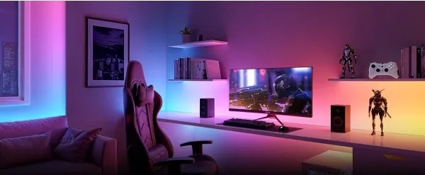 Bandă LED RGBWWIC dimabilă Govee Strip Light 2 Pro 5m Wi-Fi Matter