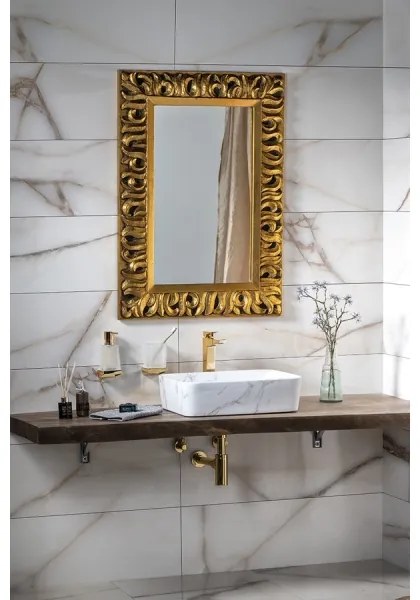 Sapho - Lavoar pe blat DALMA 47,5 x 37,5 cm, ceramică/Carrara