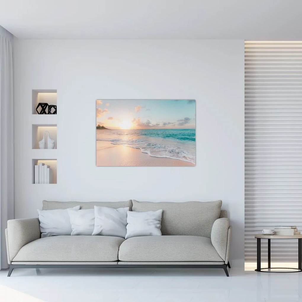 Tablou - Plaja de vis (90x60 cm)