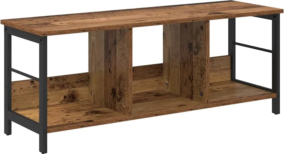 vidaXL Raft pentru cărți Lemn Vechi 102 x 32 x 40,5 cm Lemn compozit