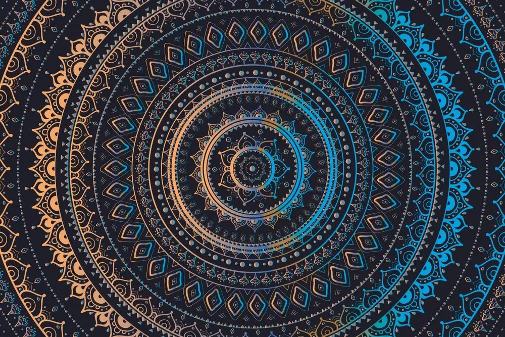Tapet Mandala cu model de soare