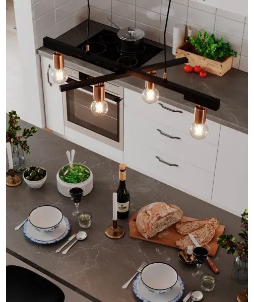 ByRydens 4201030-4002 - Lustru suspendat pe cablu ZEONA 4xE27/5W/230V