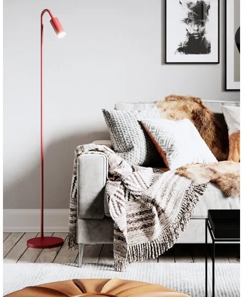 ByRydens 4100950-1002 - Lampă de podea CURVE 1xGU10/7W/230V, roșie