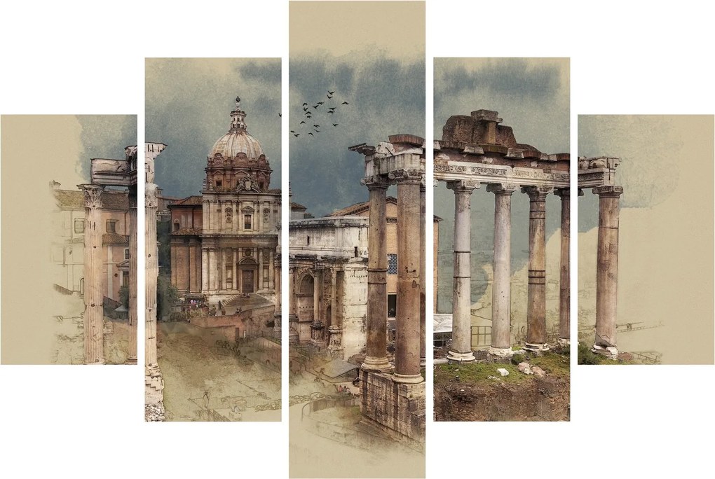 Tablou - Forumul Roman, Roma, Italia (150x105 cm)