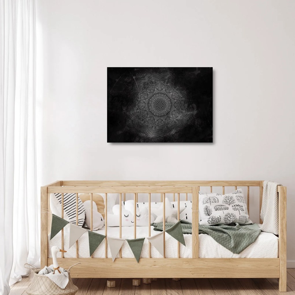 Tablou pe sticlă -Mandala mistică (70x50 cm)