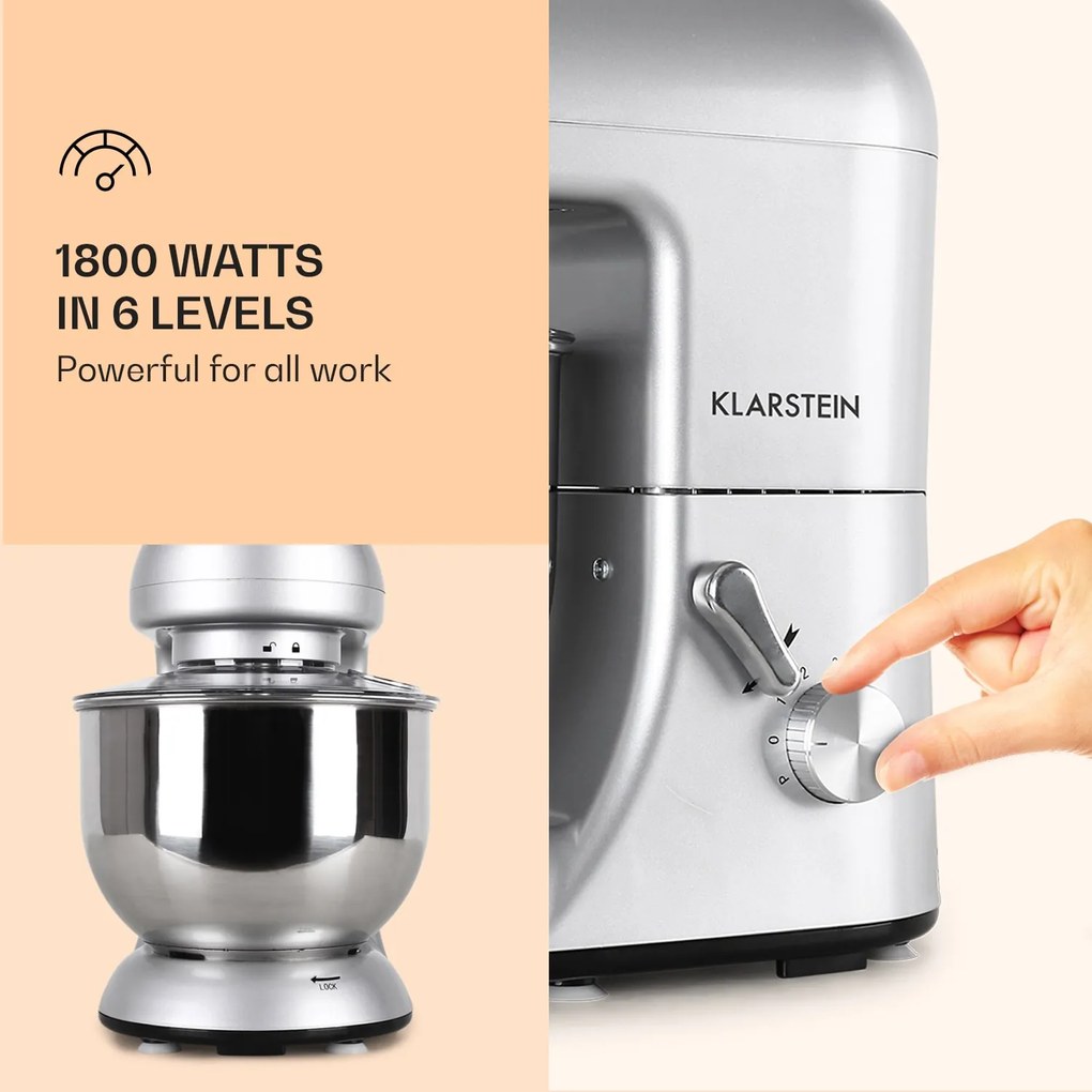 Klarstein Bella, robot de bucătărie, 1800 W, 5,2l