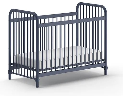 Pătuț Bebeluși BRONXX, Albastru Denim, 60 x 120 cm (Metal) – BRONXX – Vipack
