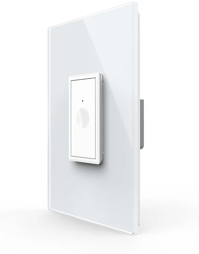 Intrerupator Simplu Cap Scara / Cruce cu Touch Livolo cu Rama Din Sticla 1M, Zigbee EC – Serie Noua
