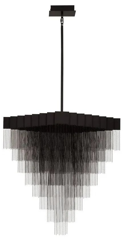 Lustra LED suspendata design modern REVIA negru