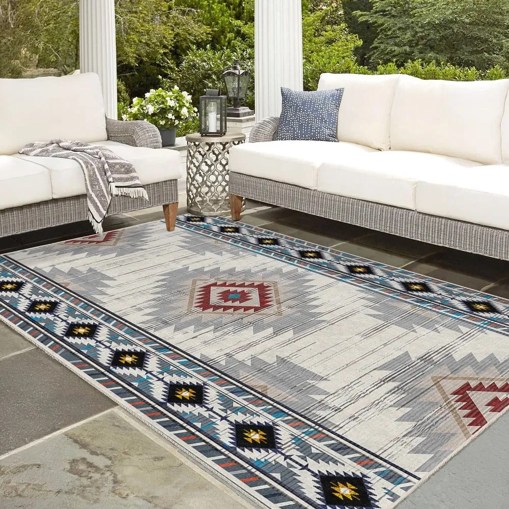 Covor tip traversă lavabil 80x200 cm Ethnic Geo – Mila Home
