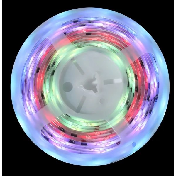 Bandă LED RGB dimabilă MUSIC 18W/230V 5m IP65 Wi-Fi Tuya Immax NEO 07734L + telecomandă