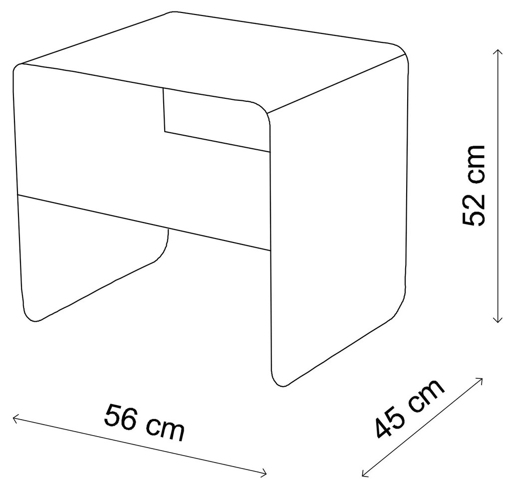 Măsuță laterală Sintuanta B (Auriu). 1127684