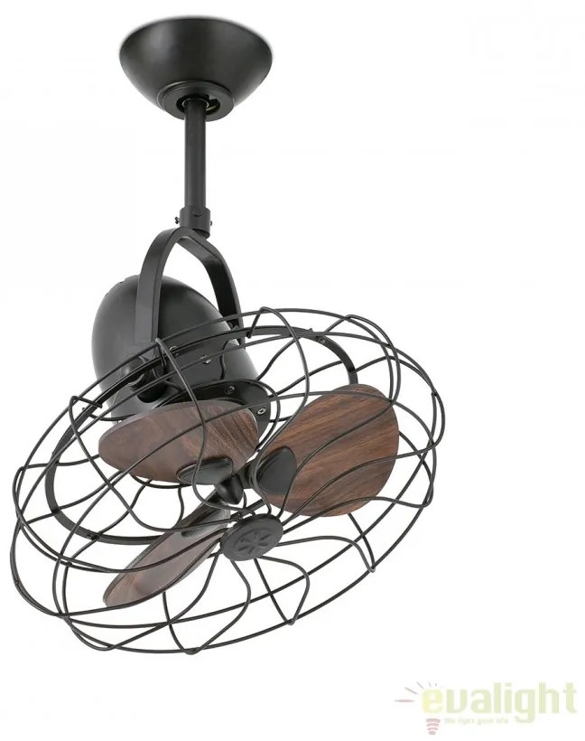 Ventilator de perete / tavan design retro KEIKI maro