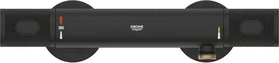 Baterie pentru dus negru mat Grohtherm 1000 Performance