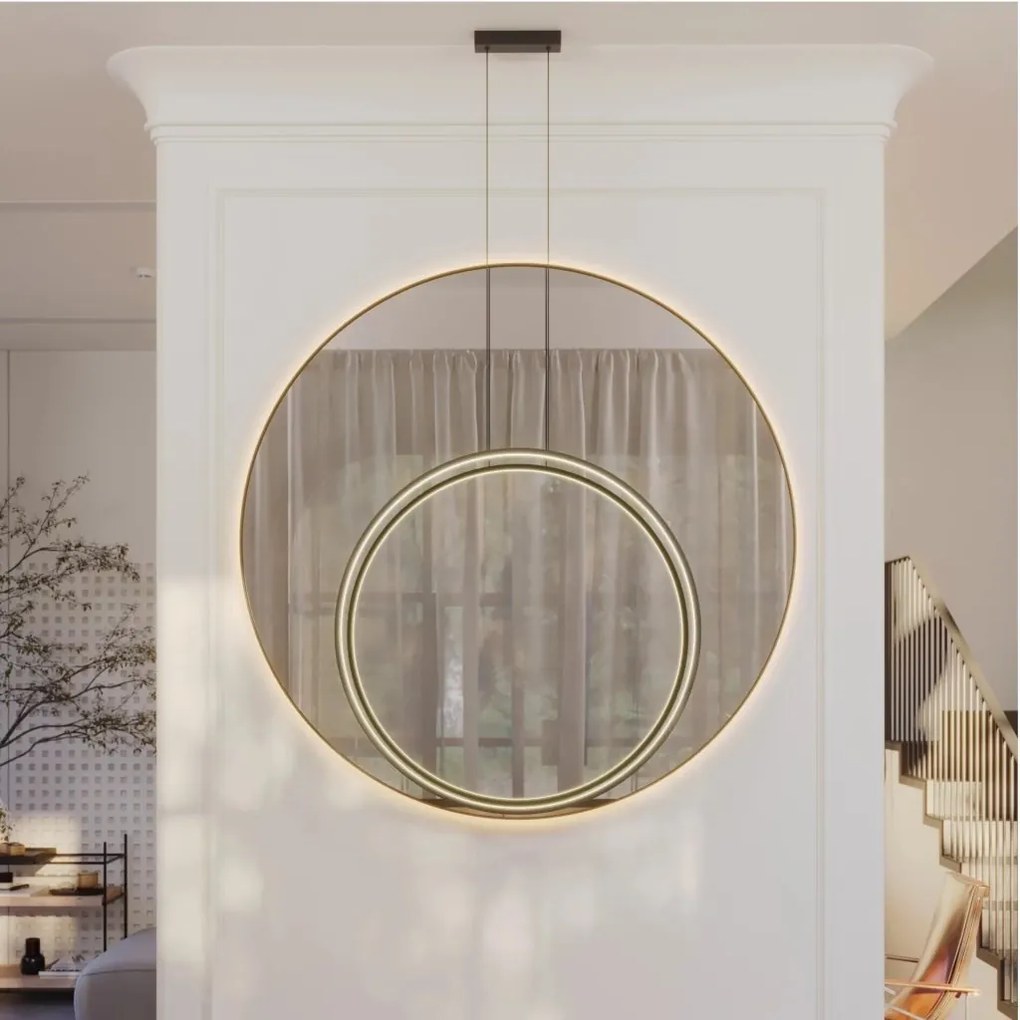 Lustra circulara LED IP44 diametru 80cm Visual negru