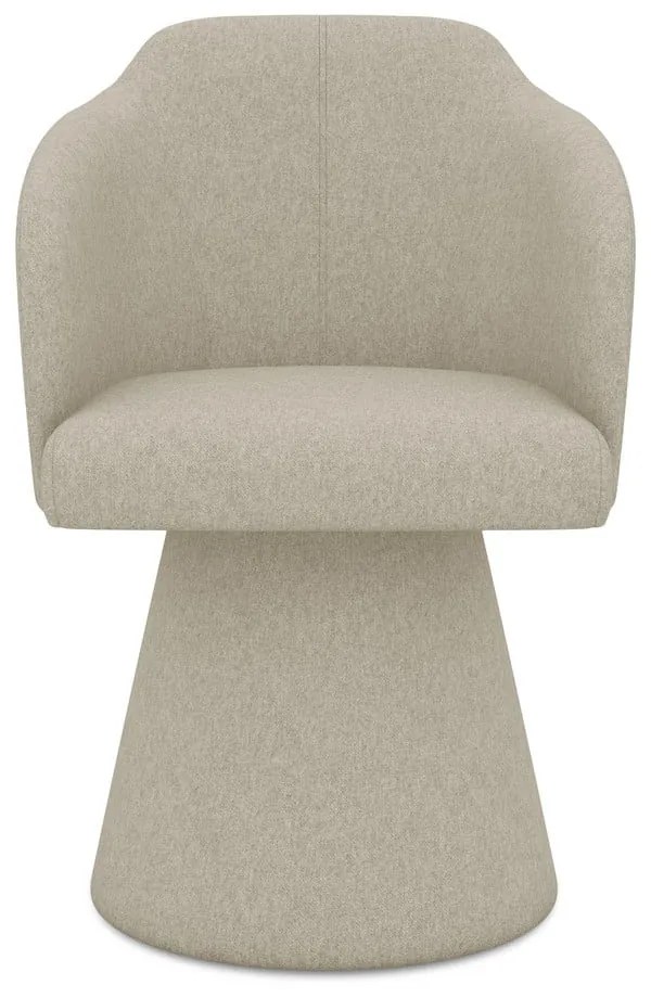 Scaun de sufragerie bej tapițat Kanoa – Makamii