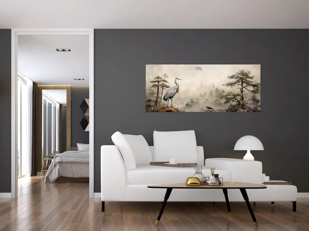 Tablou - Desen animat peisaj (120x50 cm)