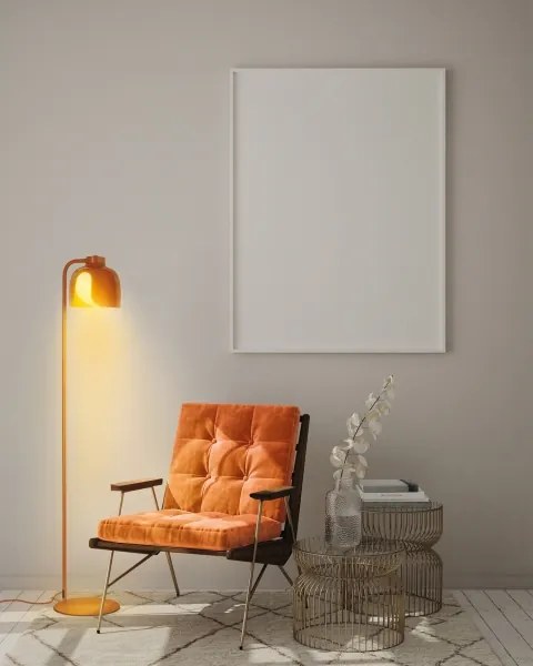 Osram - Lampadar DECOR COROLLE 1xE27/15W/230V, portocaliu