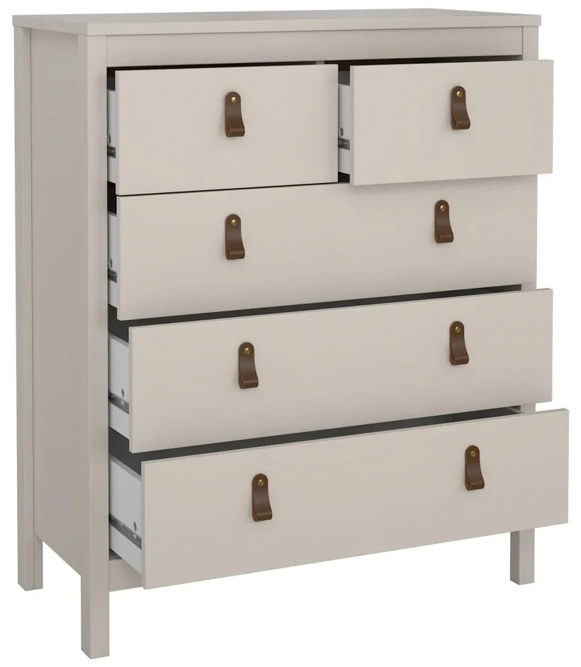 Comodă grej 82x99x38 cm Madrid – Tvilum