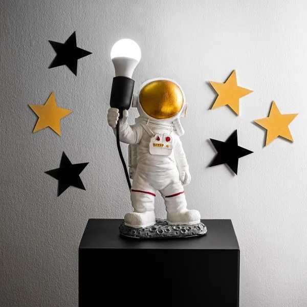Lampă pentru copii ASTRONAUT 1xE27/40W/230V cupru/alb
