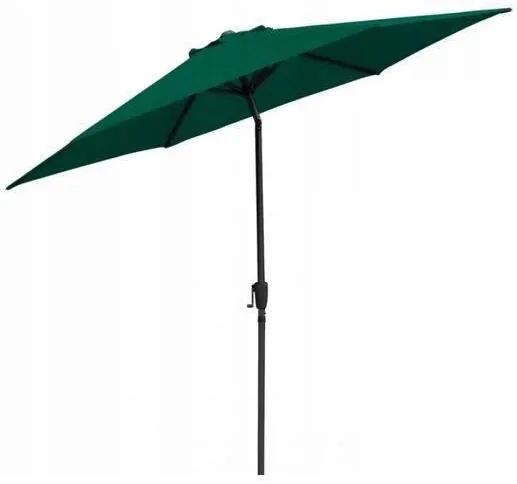 Umbrela de gradina/terasa cu inclinatie, verde, 300 cm