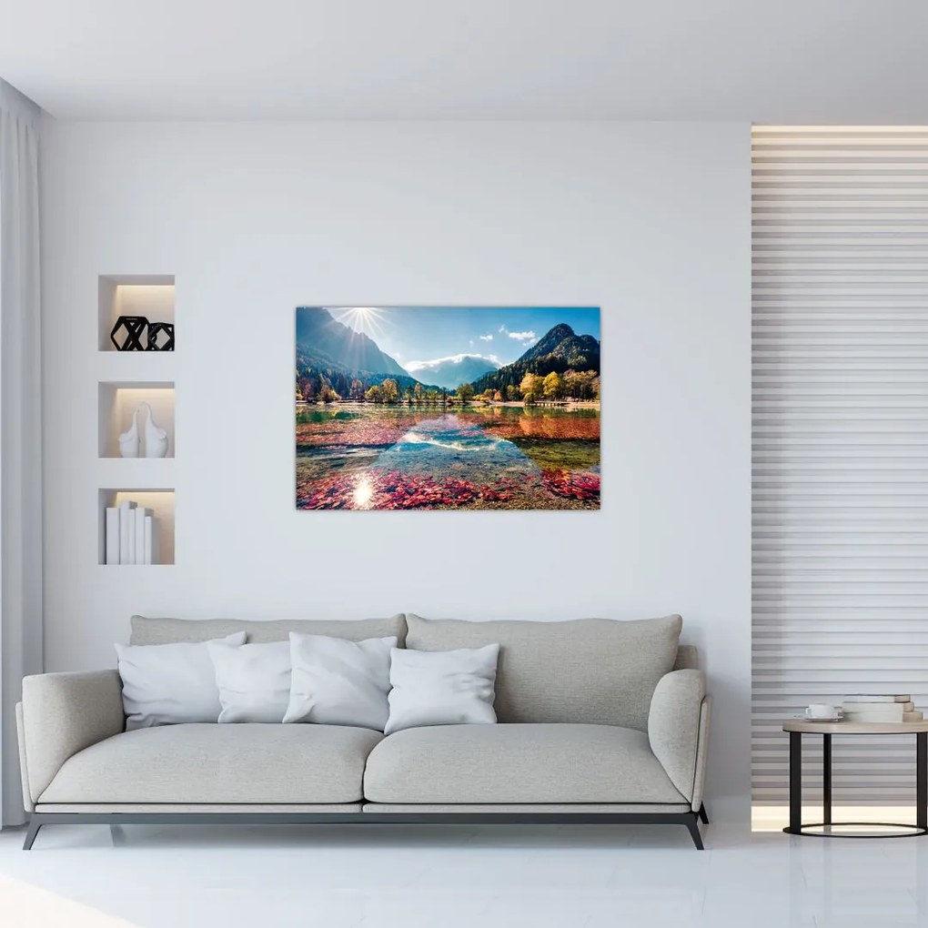 Tablou - Lacul Jasna, Gozd Martuljek, Alpii Iulieni, Slovenia (90x60 cm)