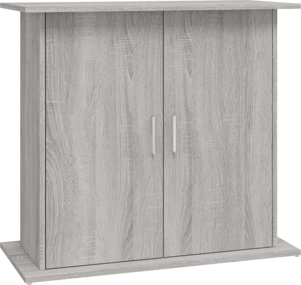 vidaXL Suport acvariu, gri sonoma, 81x36x73 cm, lemn prelucrat
