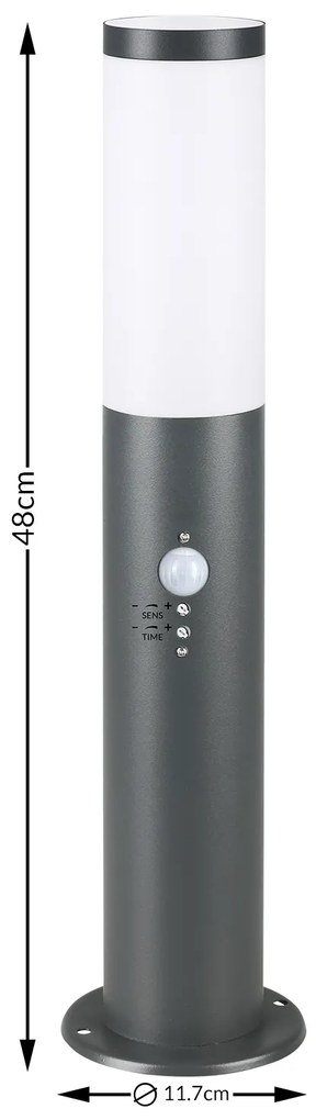 Deuba Lampa de exterior Dahlia cu senzor - antracit
