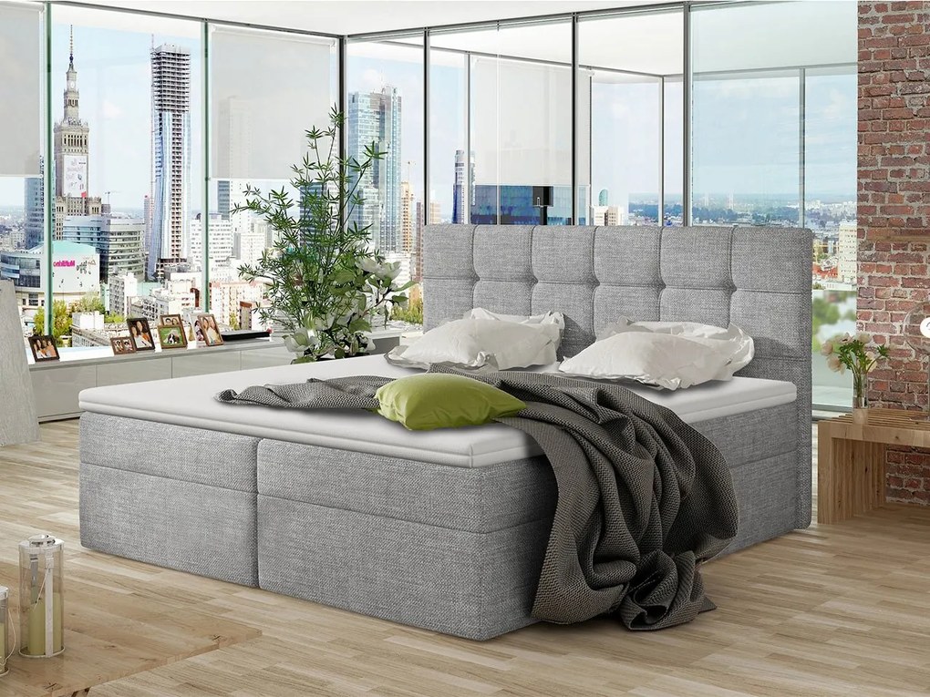 Pat matrimonial Boxspring Kennedy (140x200) (Muna 08). 1059303