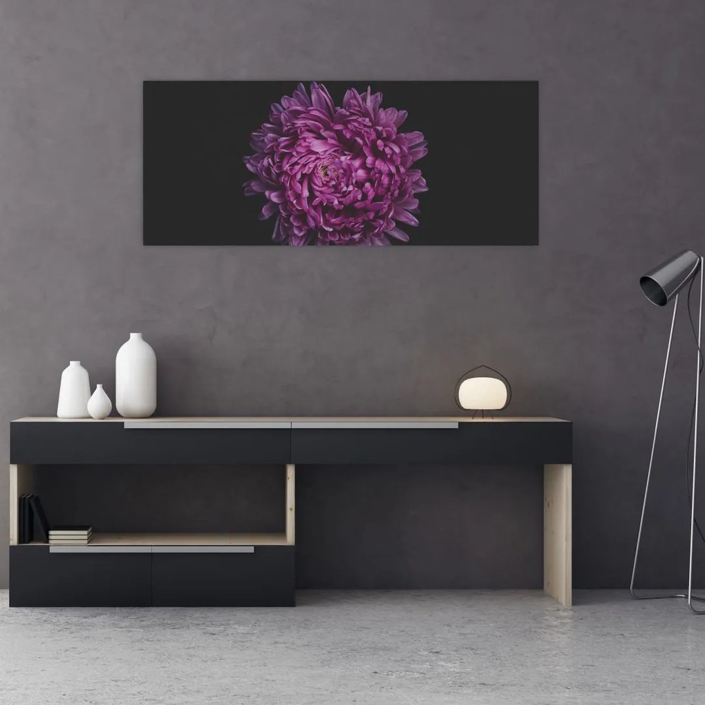 Tablou cu floare violetă (120x50 cm)