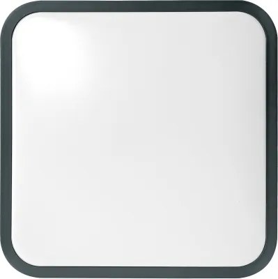 Brilagi-LED ZENNA Plafonieră LED pentru baie cu senzor, 18W/230V, 28,5x28,5 cm, IP44, antracit