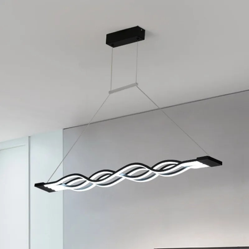Lustră LED cu Telecomandă, 160W, Acril, Negru