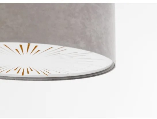 Plafonieră RAYS 2xE27/60W/230V d. 40 cm gri