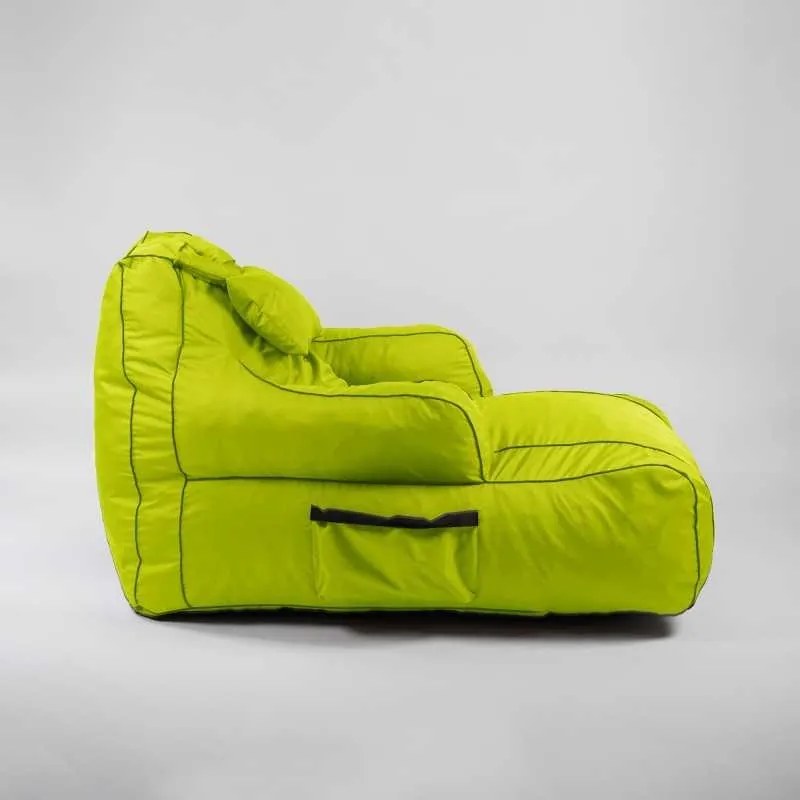 Fotoliu Player Pufrelax, Material Impermeabil - Verde neon