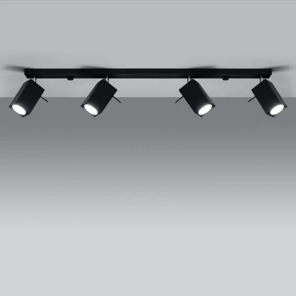 Lampă spot MERIDA 4xGU10/40W/230V negru