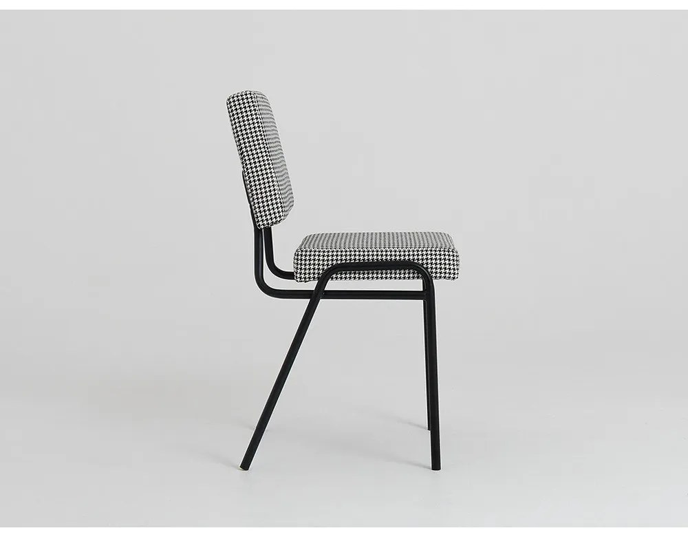 Scaun de sufragerie alb-negru Simple - CustomForm