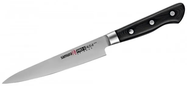 Cutit universal Samura PRO-S, otel japonez AUS 8, HRC 58, lama 15 cm