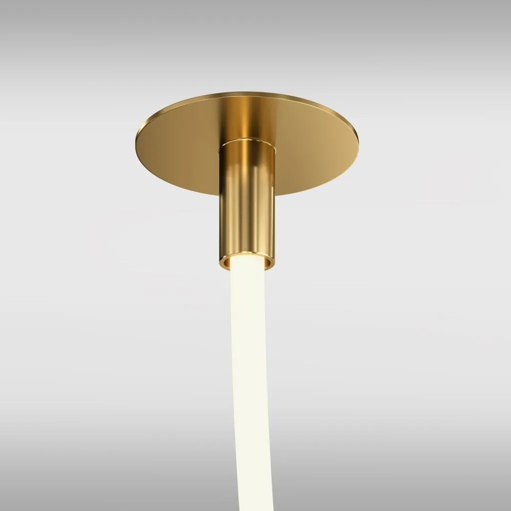 Lustra LED incastrabila tavan fals design modern Tau auriu