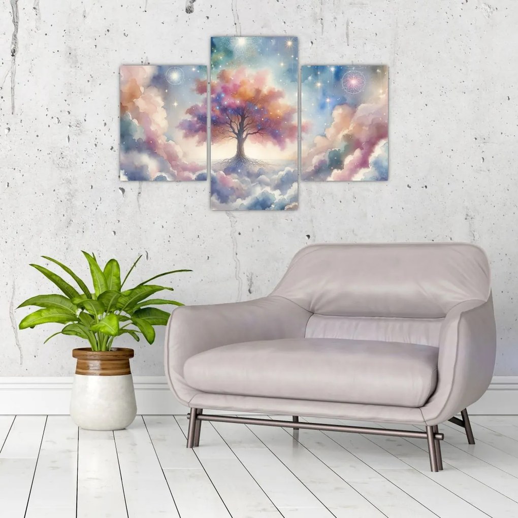 Tablou – Arborele vieții printre nori (90x60 cm)