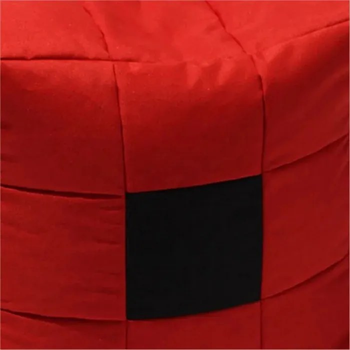 Taburet Cub, Material impermeabil - Black Spotted Cube
